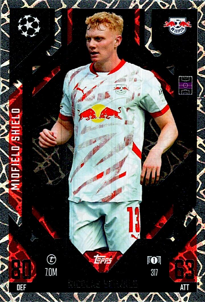 Match Attax Extra 2025 Nicolas Seiwald Midfield Shield nº317