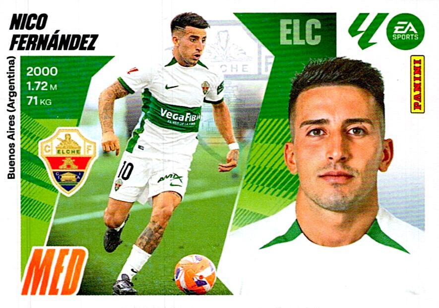 LIGA ESTE 2025/2026 ELCHE FC NICO FERNANDEZ Nº14