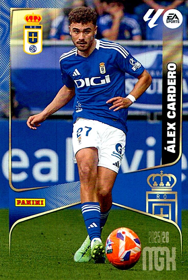 MEGACRACKS 2025/2026 ALEX CARDERO REAL OVIEDO Nº283