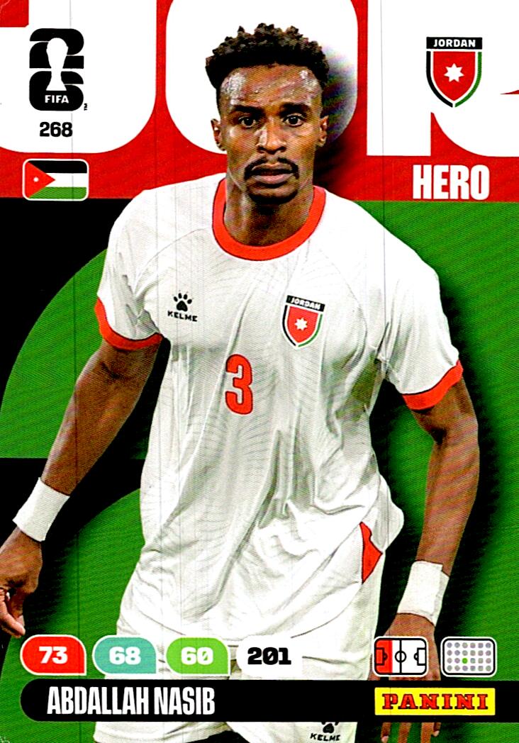 ADRENALYN WORLD CUP 2026 ABDALLAH NASIB JORDAN Nº268
