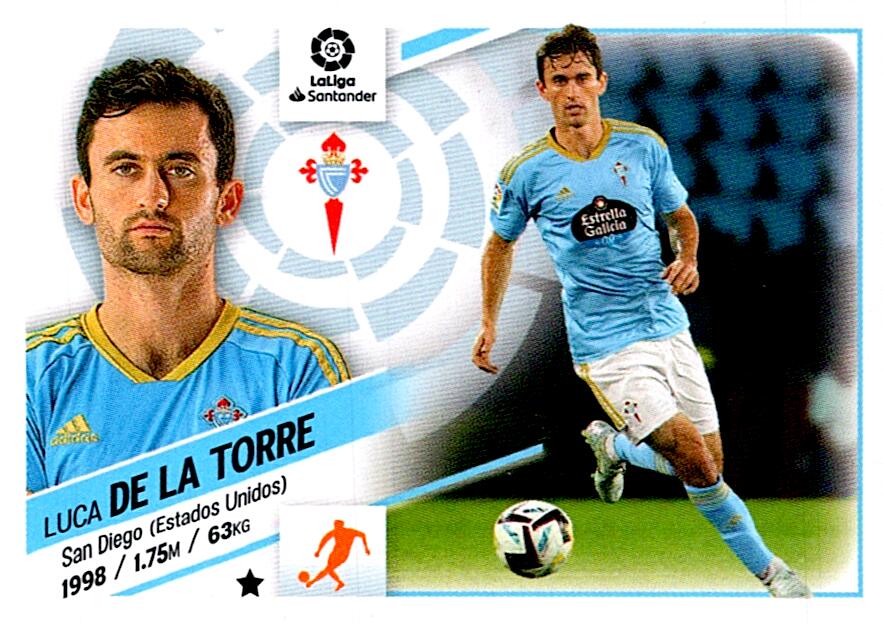 Cromo Liga Este 2022/2023 DE LA TORRE RC CELTA CF Nº11 TERCERA EDICION