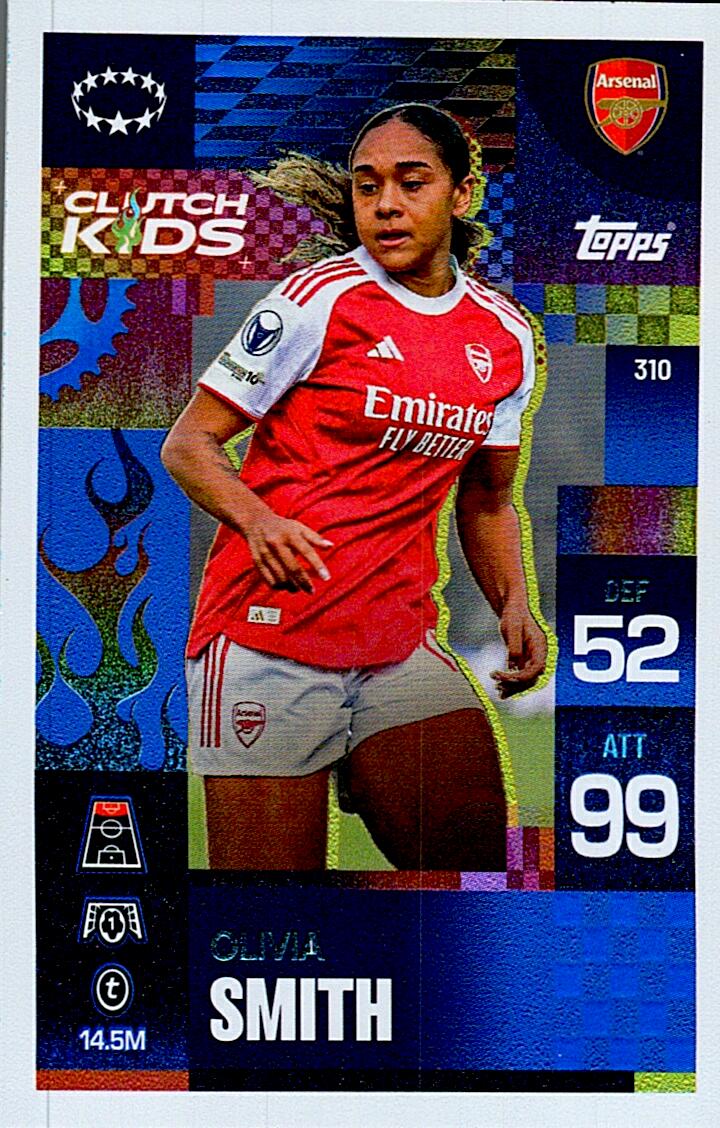 TOPPS MATCH ATTAX EXTRA 2025/26 OLIVIA SMITH CLUTCH KIDS Nº310