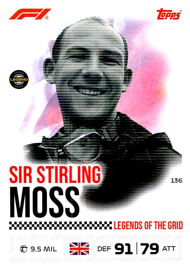 TURBO ATTAX FORMULA 1 2026 SIR STIRLING MOSS Nº136