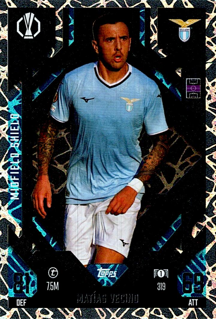 Match Attax Extra 2025 Matías Vecino Midfield Shield nº319