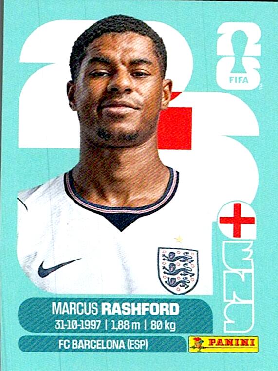 STICKERS FIFA WORLD CUP 2026 MARCUS RASHFORD NºENG 19