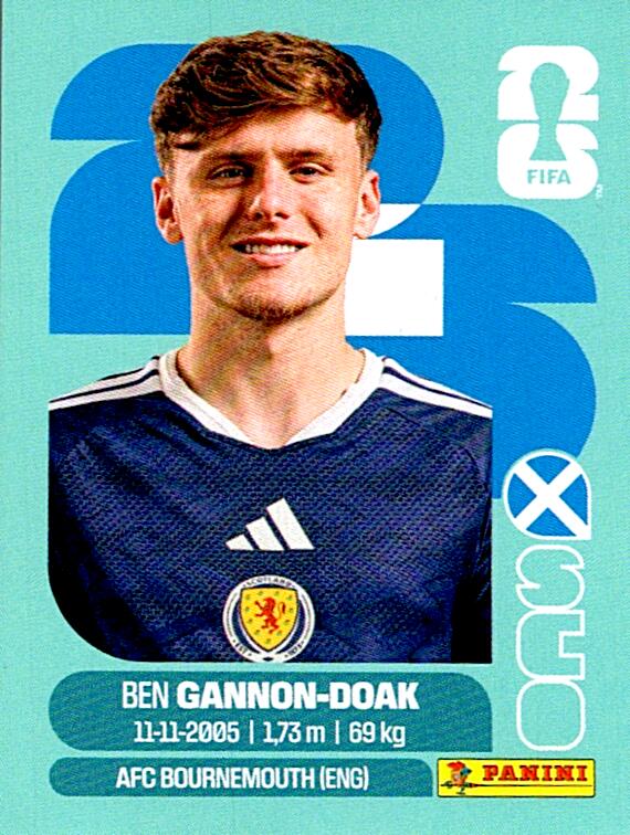 STICKERS FIFA WORLD CUP 2026 BEN GANNON-DOAK NºSCO 20