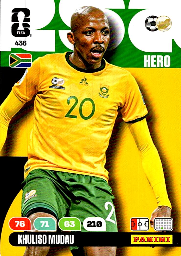 ADRENALYN WORLD CUP 2026 KHULISO MUDAU SOUTH AFRICA Nº436