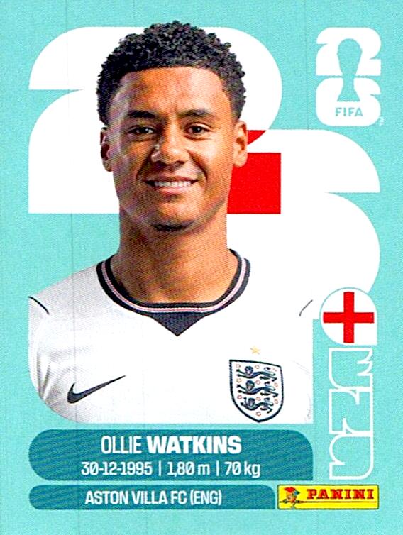 STICKERS FIFA WORLD CUP 2026 OLLIE WATKINS NºENG 20