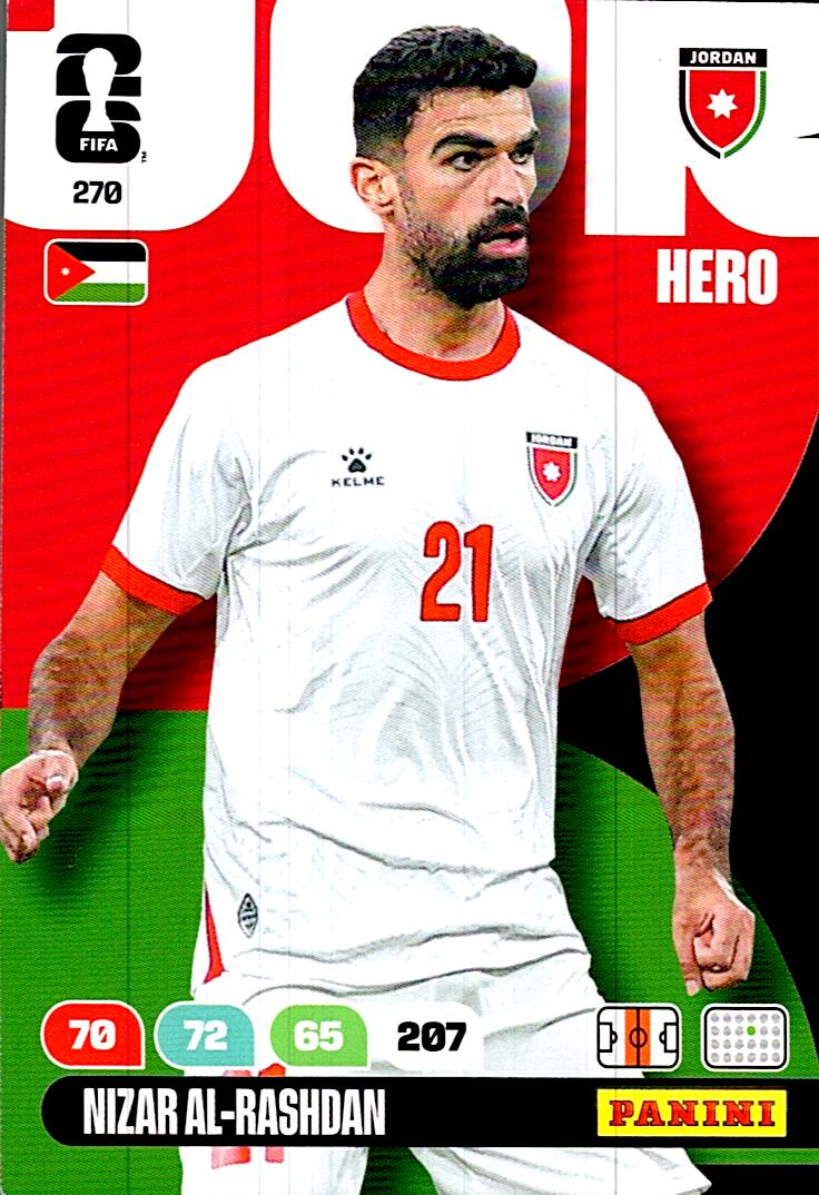 ADRENALYN WORLD CUP 2026 NIZAR AL-RASHDAN JORDAN Nº270
