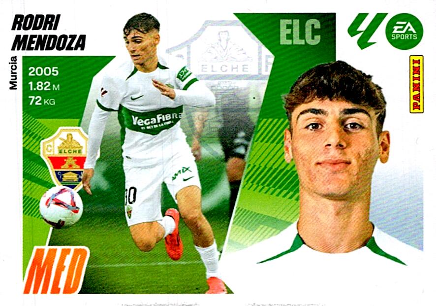 LIGA ESTE 2025/2026 ELCHE FC RODRI MENDOZA Nº15B