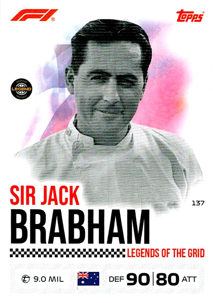 TURBO ATTAX FORMULA 1 2026 SIR JACK BRAHAM Nº137