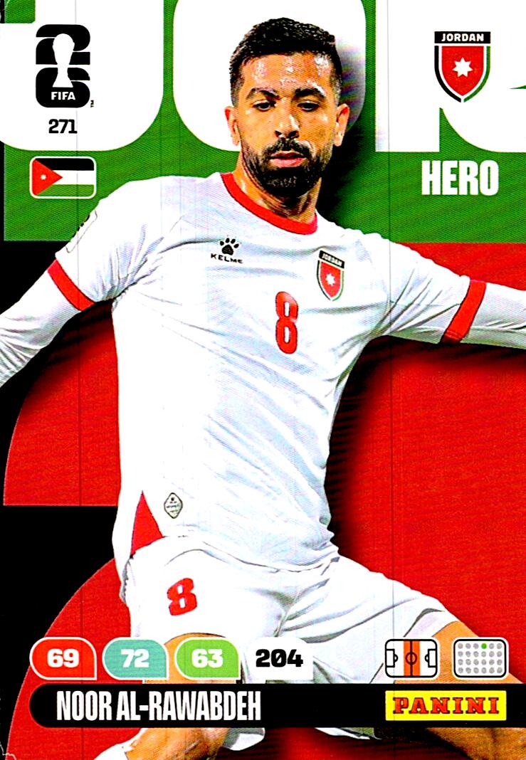 ADRENALYN WORLD CUP 2026 NOOR AL-RAWABDEH JORDAN Nº271