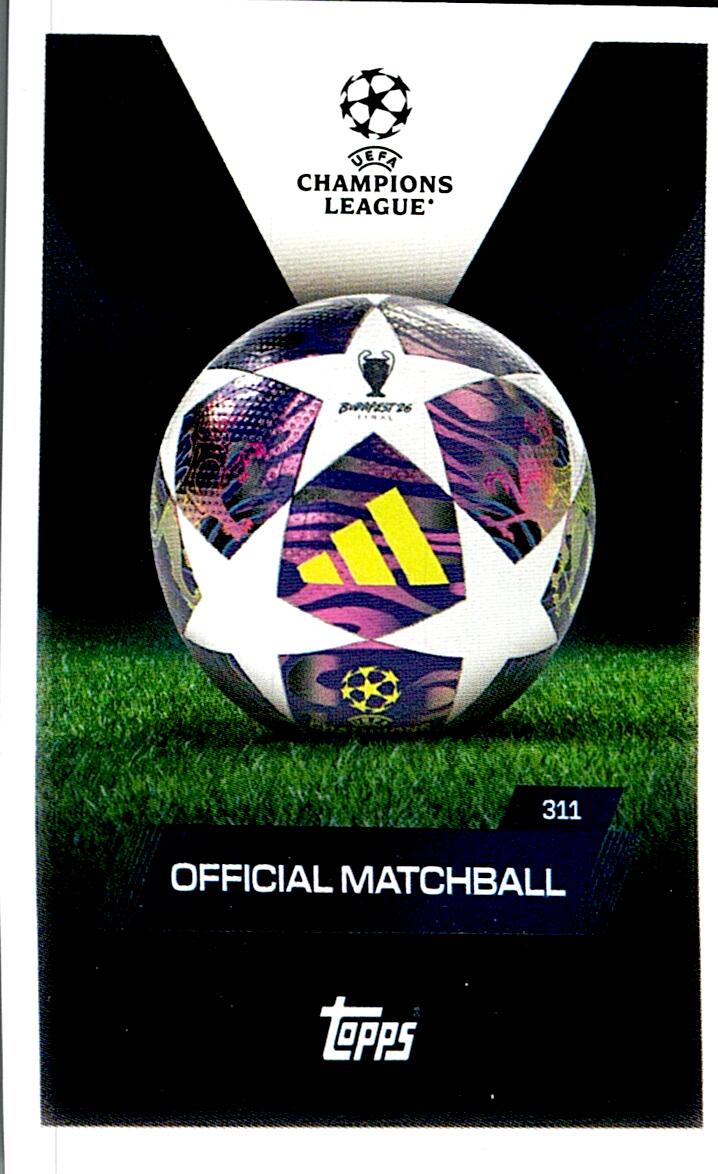TOPPS MATCH ATTAX EXTRA 2025/26 OFFICIAL MATCHBALL Nº311