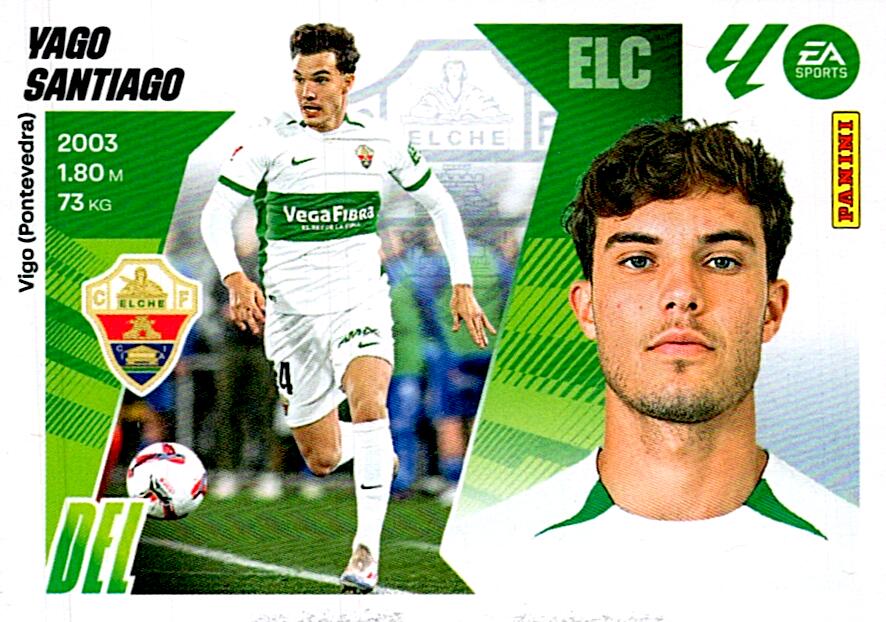 LIGA ESTE 2025/2026 ELCHE FC YAGO SANTIAGO Nº16