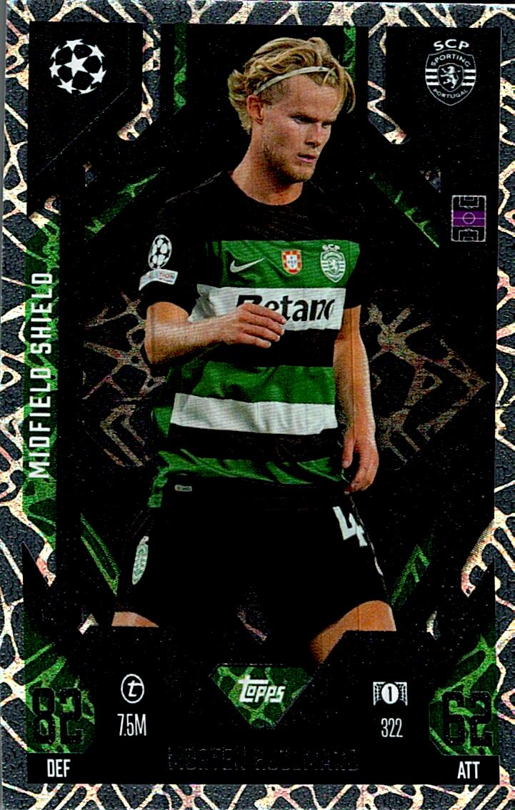 Match Attax Extra 2025 Morten Hjulmand Midfield Shield nº322