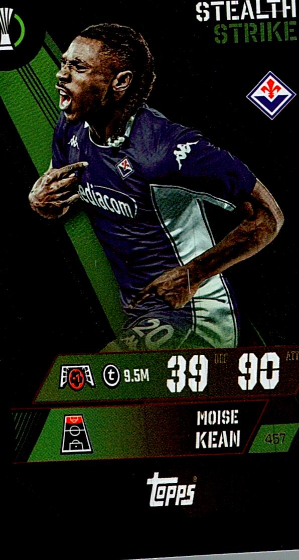 MATCH ATTAX CHAMPIONS LEAGUE 2025/2026 MOISE KEAN STEALTH STRIKE Nº457
