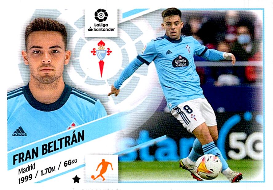 Cromo Liga Este 2022/2023 FRAN BELTRAN RC CELTA CF Nº15
