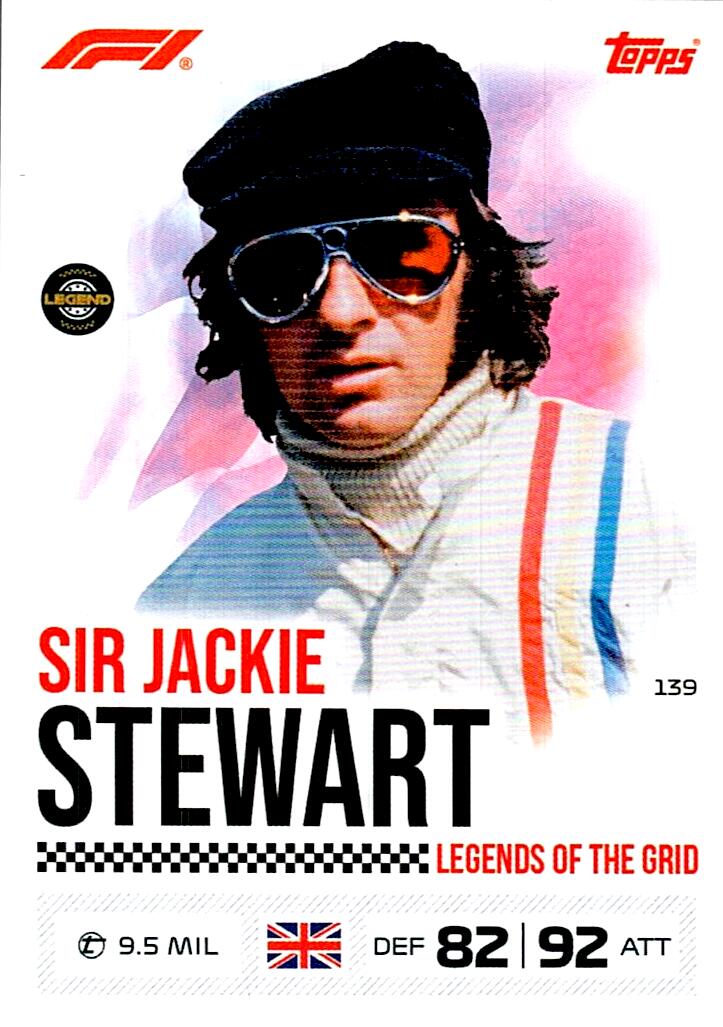 TURBO ATTAX FORMULA 1 2026 SIR JACKIE STEWART Nº139