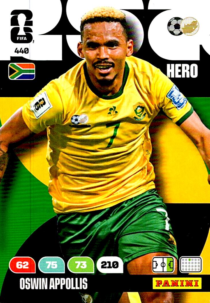 ADRENALYN WORLD CUP 2026 OSWIN APPOLLIS SOUTH AFRICA Nº440