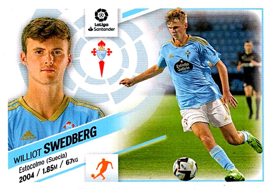 Cromo Liga Este 2022/2023 SWEDBERG RC CELTA CF Nº16 TERCERA EDICION