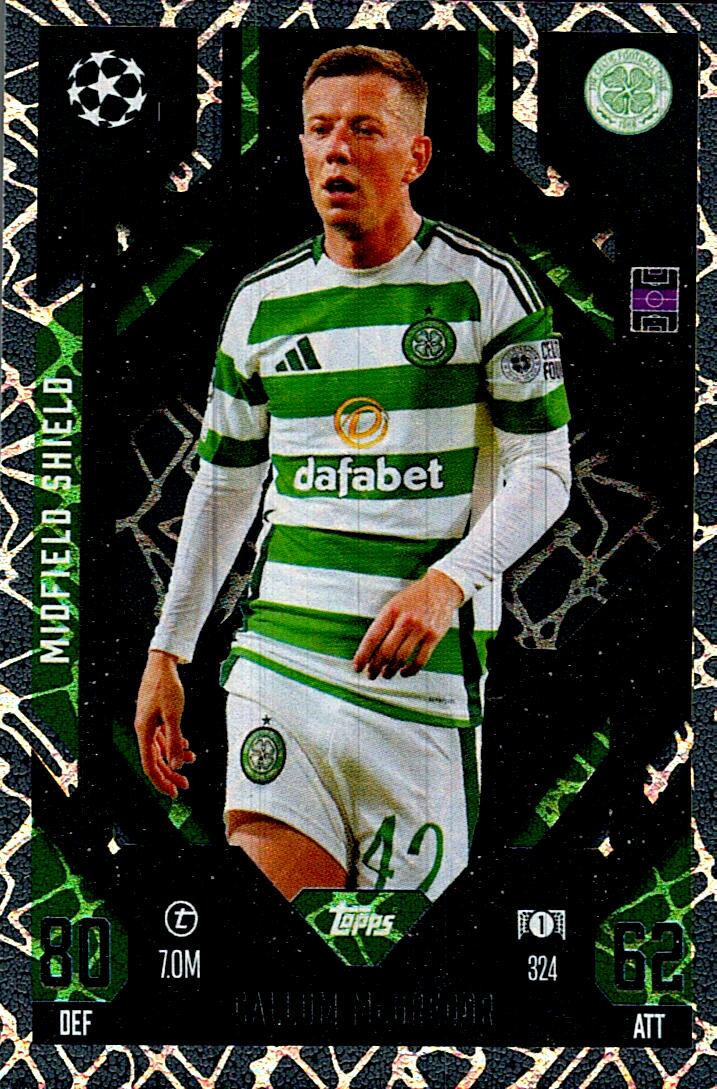 Match Attax Extra 2025 Callum McGregor Midfield Shield nº324