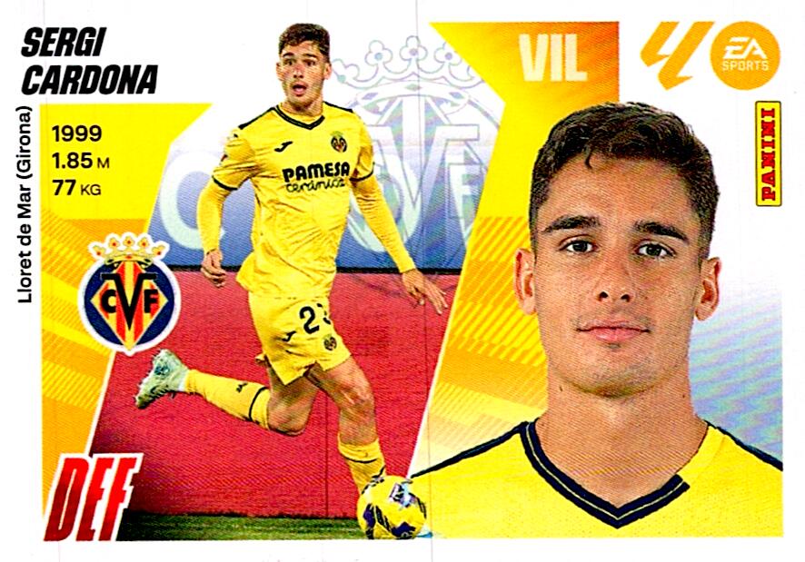 LIGA ESTE 2025/2026 VILLARREAL CF SERGI CARDONA Nº9