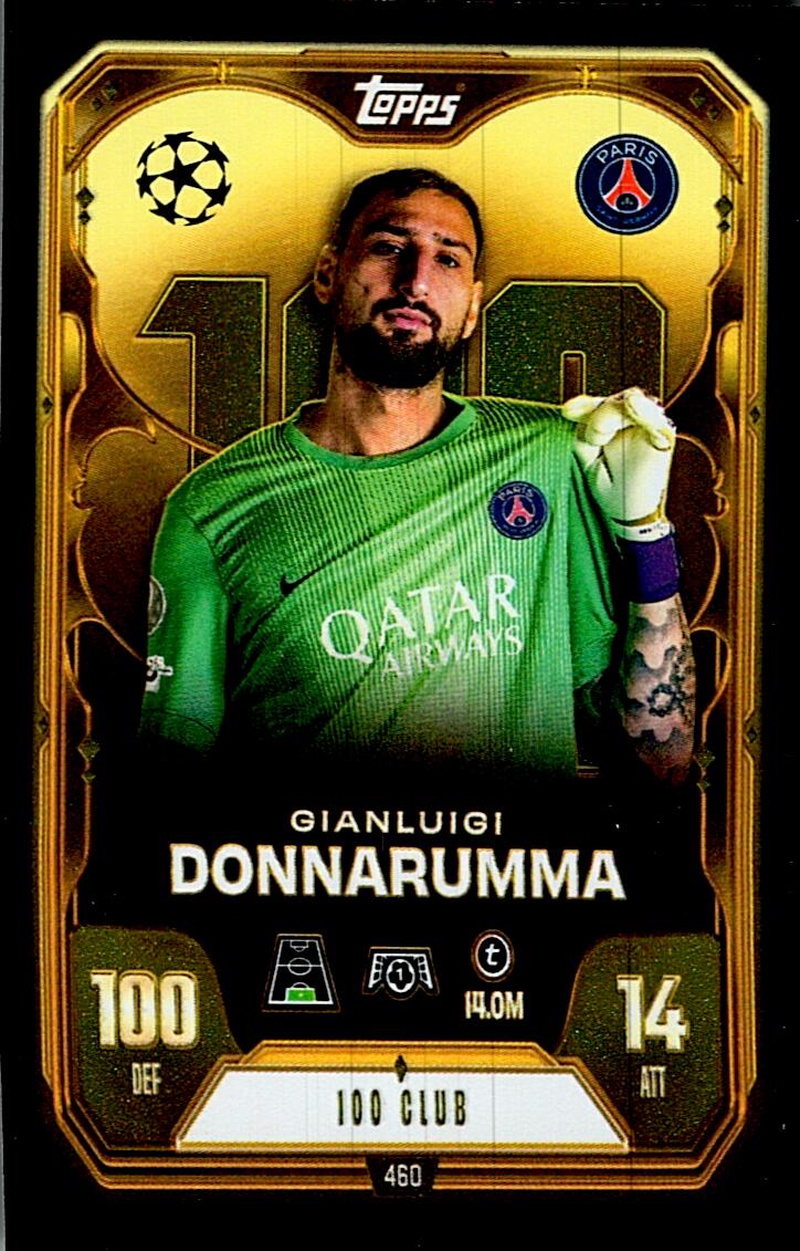 MATCH ATTAX CHAMPIONS LEAGUE 2025/2026 DONNARUMMA 100 CLUB Nº460