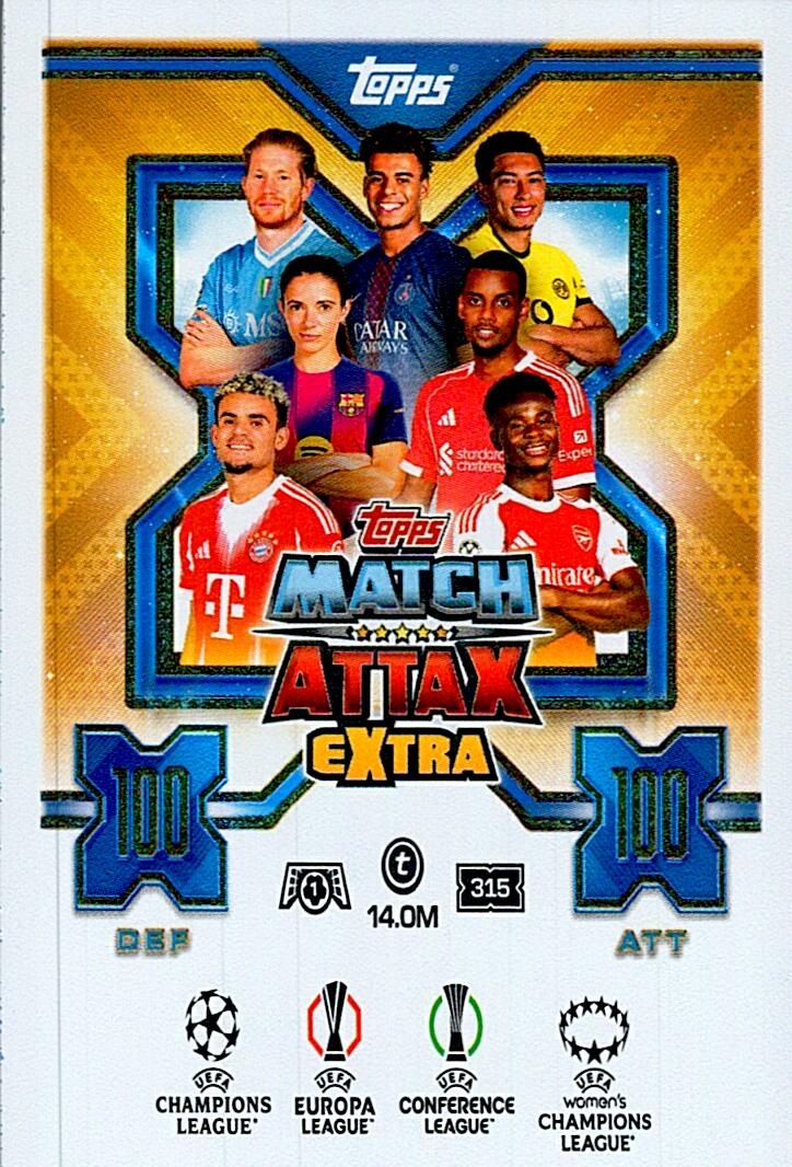 TOPPS MATCH ATTAX EXTRA 2025/26 EXTRA CARD Nº315