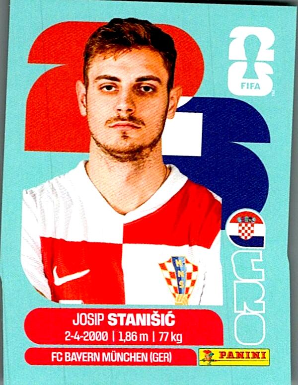 STICKERS FIFA WORLD CUP 2026 JOSIP STANISIC NºCRO 5