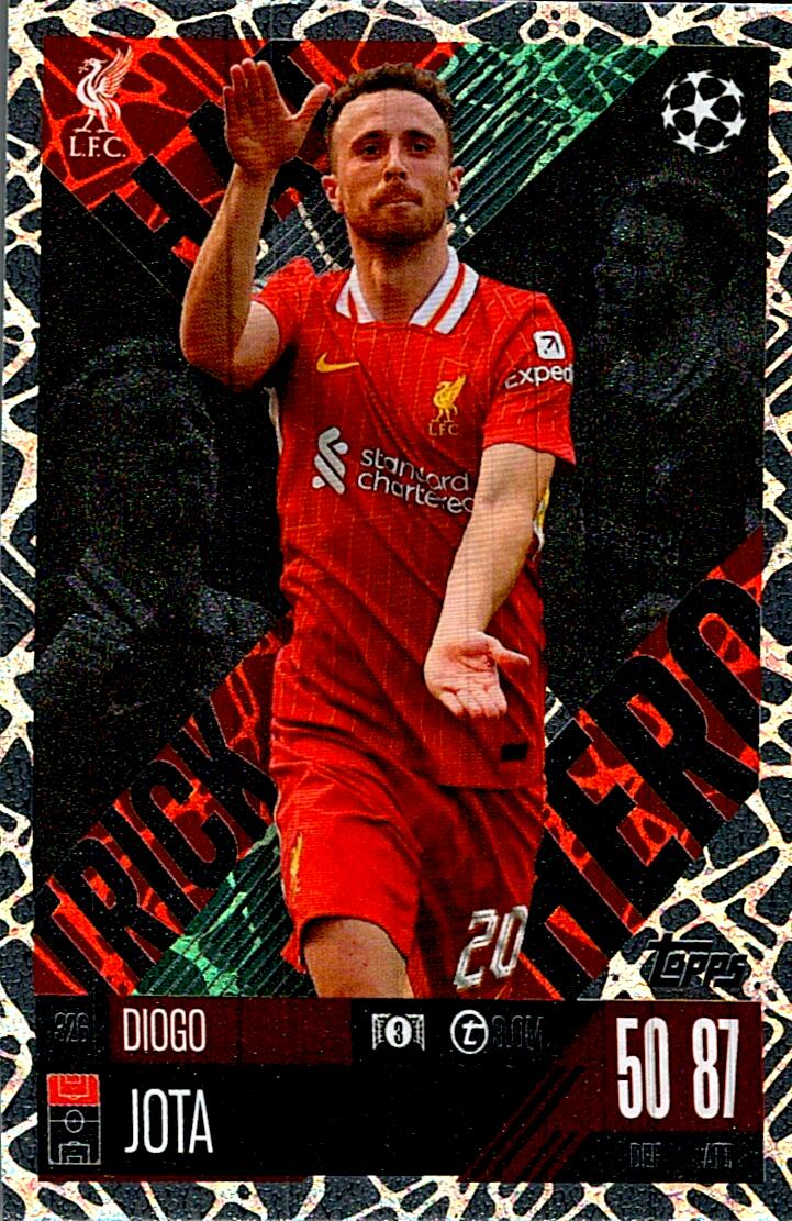 Match Attax Extra 2025 Diogo Jota Hat Trick Hero nº326