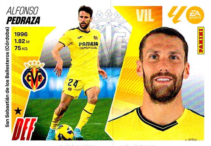 LIGA ESTE 2025/2026 VILLARREAL CF PEDRAZA Nº10