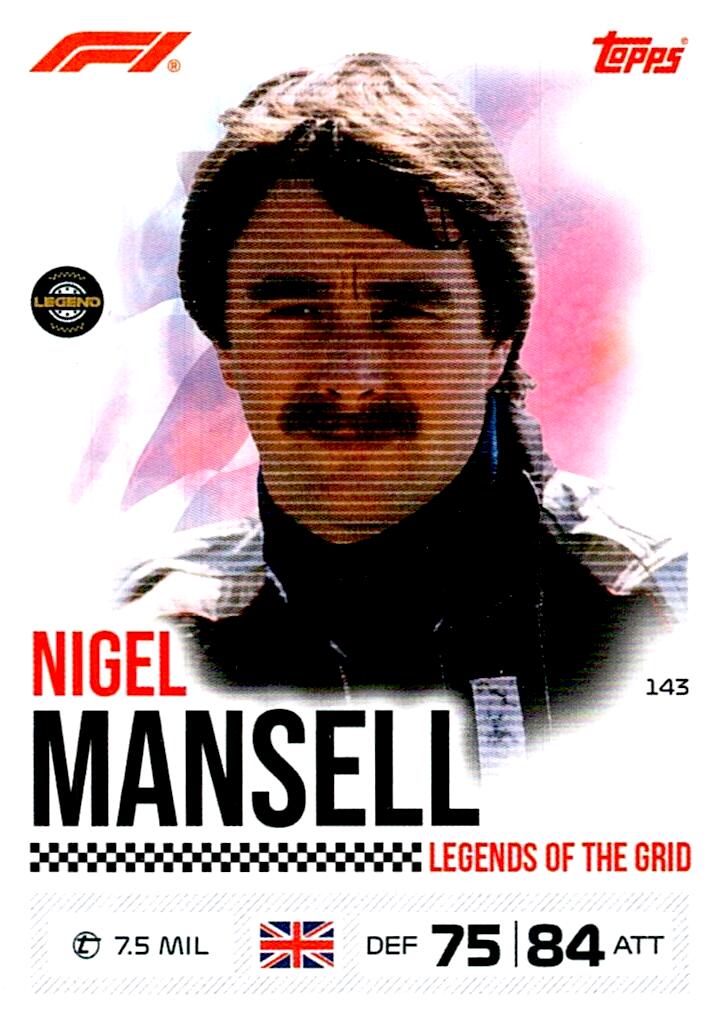 TURBO ATTAX FORMULA 1 2026 NIGEL MANSELL Nº143