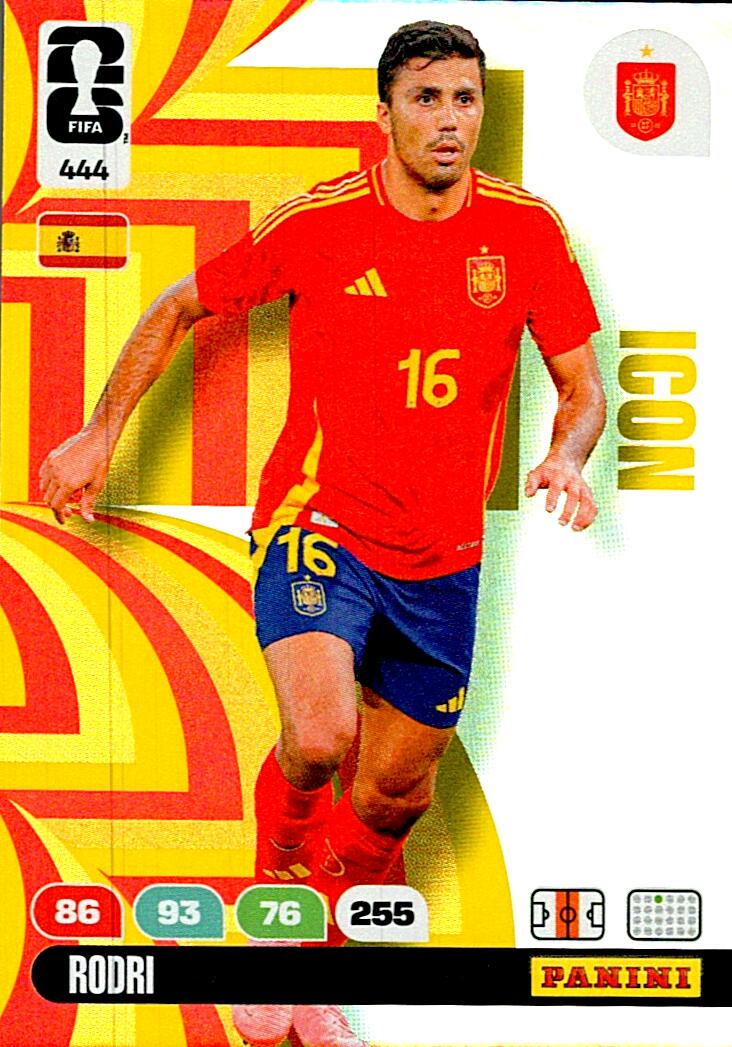 ADRENALYN WORLD CUP 2026 RODRI SPAIN ICON Nº444