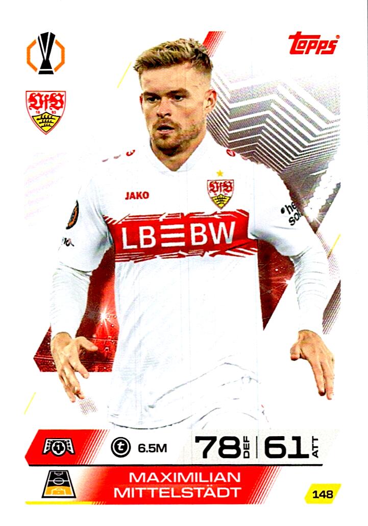 MATCH ATTAX CHAMPIONS LEAGUE 2025/2026 MAXIMILIAN MITTELSTADT Nº148