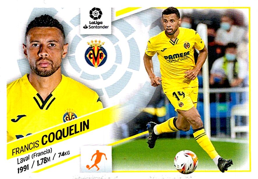 Cromo Liga Este 2022/2023 COQUELIN VILLARREAL CF Nº12