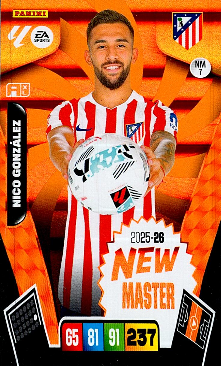 ADRENALYN LA LIGA 2025/2026 NICO GONZALEZ NEW MASTER NMº7
