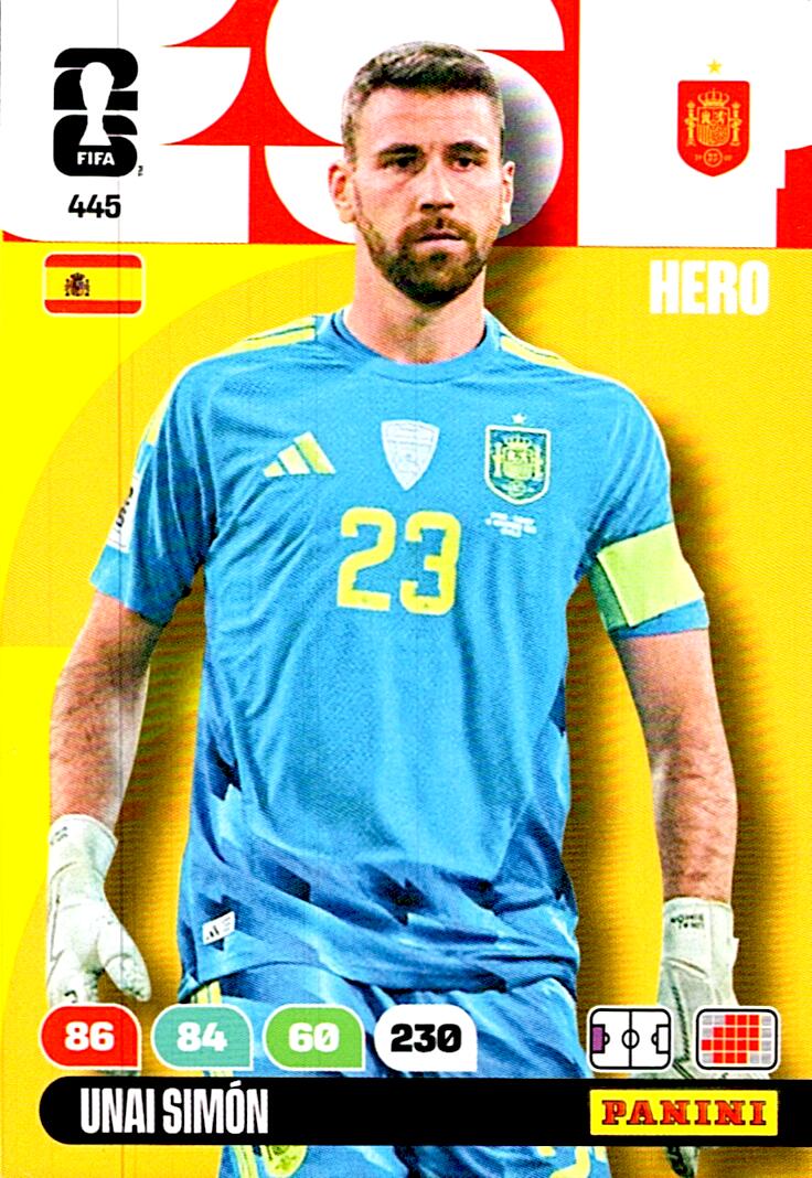 ADRENALYN WORLD CUP 2026 UNAI SIMON SPAIN Nº445