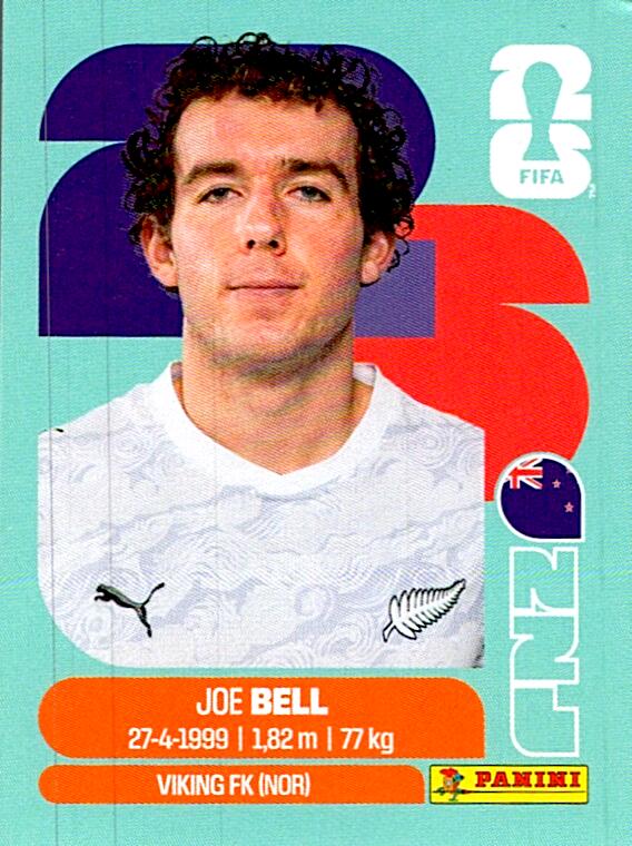 STICKERS FIFA WORLD CUP 2026 JOE BELL NºNZL 10
