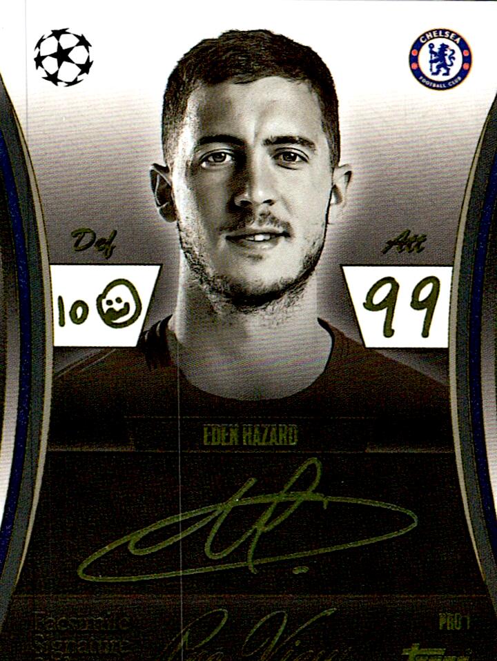 TOPPS MATCH ATTAX EXTRA 2025/26 EDEN HAZARD PRO VIEW SIGNATURE STYLE NºPRO1