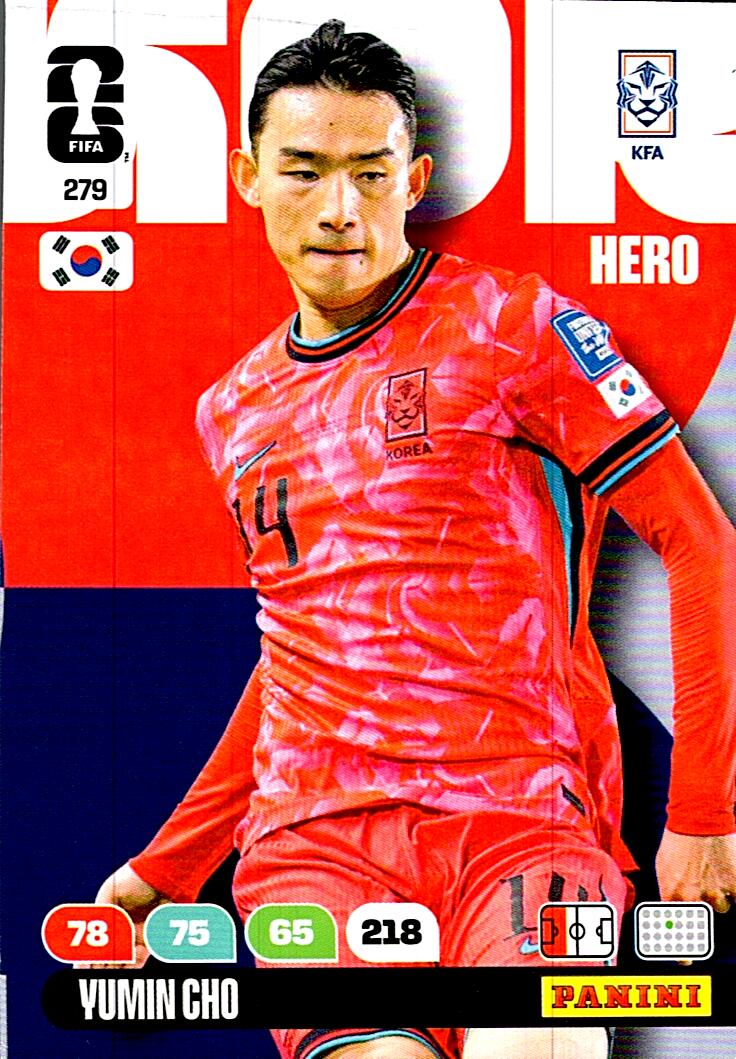 ADRENALYN WORLD CUP 2026 YUMIN CHO KOREA REPUBLIC Nº279