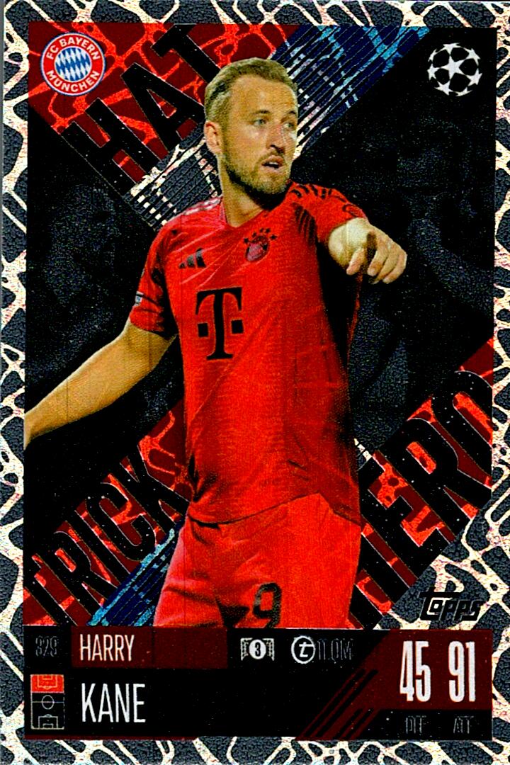 Match Attax Extra 2025 Harry Kane Hat Trick Hero nº329