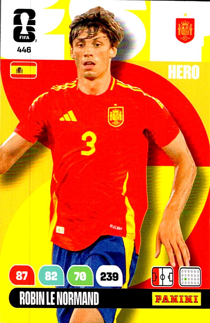 ADRENALYN WORLD CUP 2026 ROBIN LE NORMAND SPAIN Nº446