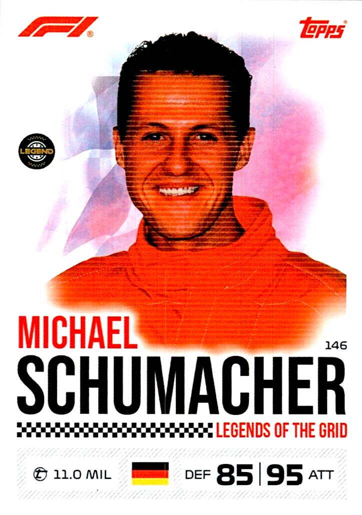 TURBO ATTAX FORMULA 1 2026 MICHAEL SCHUMACHER Nº146