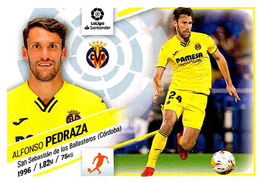 Cromo Liga Este 2022/2023 PEDRAZA VILLARREAL CF Nº14A