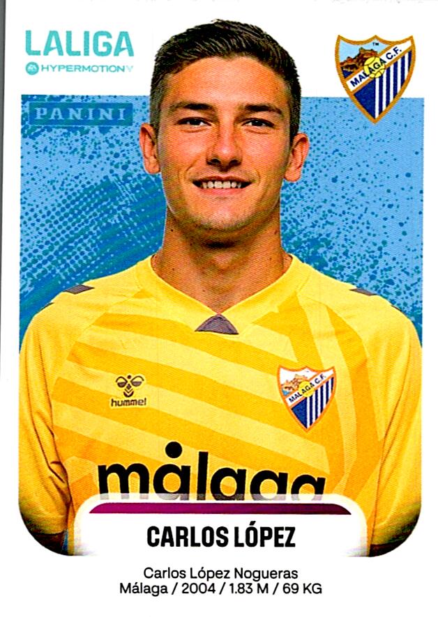 LALIGA HYPERMOTION 2025-26 CARLOS LOPEZ MALAGA Nº290