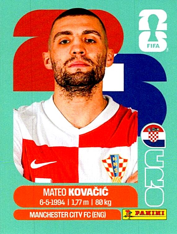 STICKERS FIFA WORLD CUP 2026 MATEO KOVACIC NºCRO 10