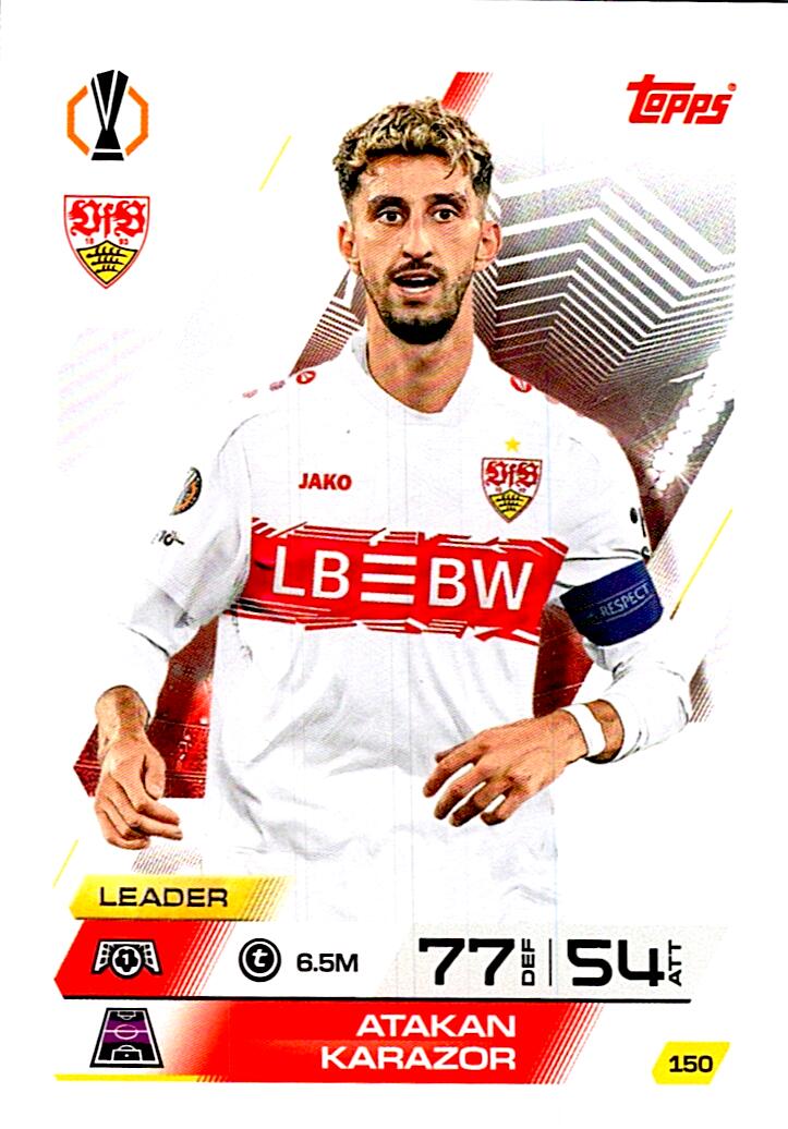 MATCH ATTAX CHAMPIONS LEAGUE 2025/2026 ATAKAN KARAZOR Nº150