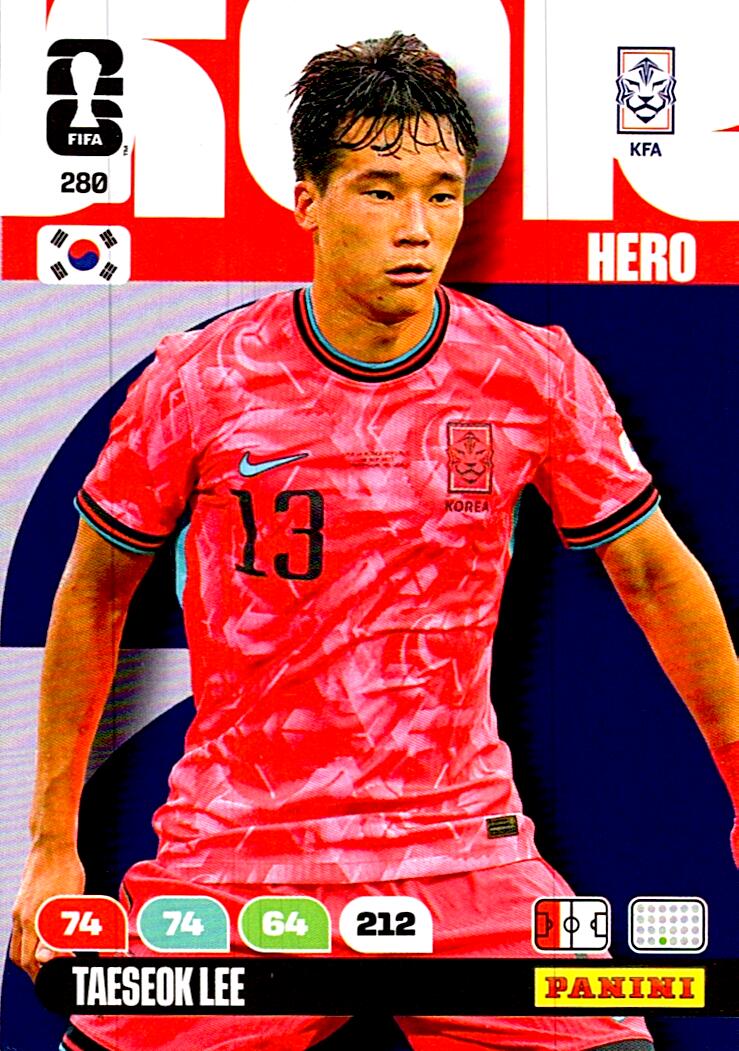 ADRENALYN WORLD CUP 2026 TAESEOK LEE KOREA REPUBLIC Nº280