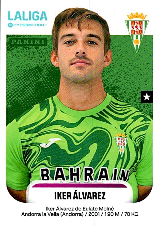 LALIGA HYPERMOTION 2025-26 IKER ALVAREZ CORDOBA Nº138