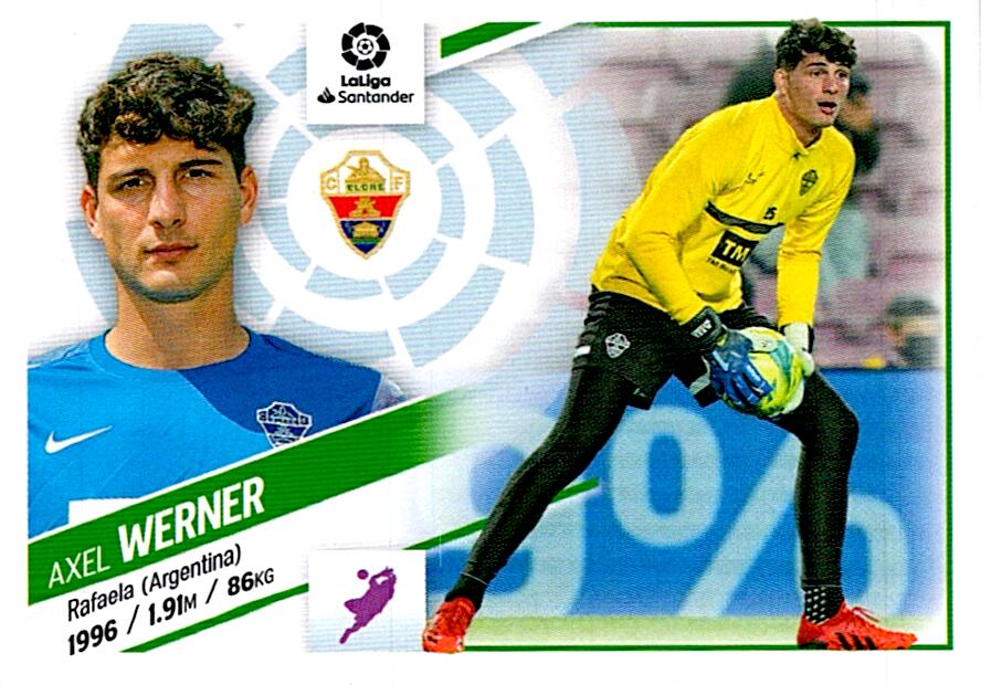 Cromo Liga Este 2022/2023 WERNER ELCHE CF Nº4 TERCERA EDICION